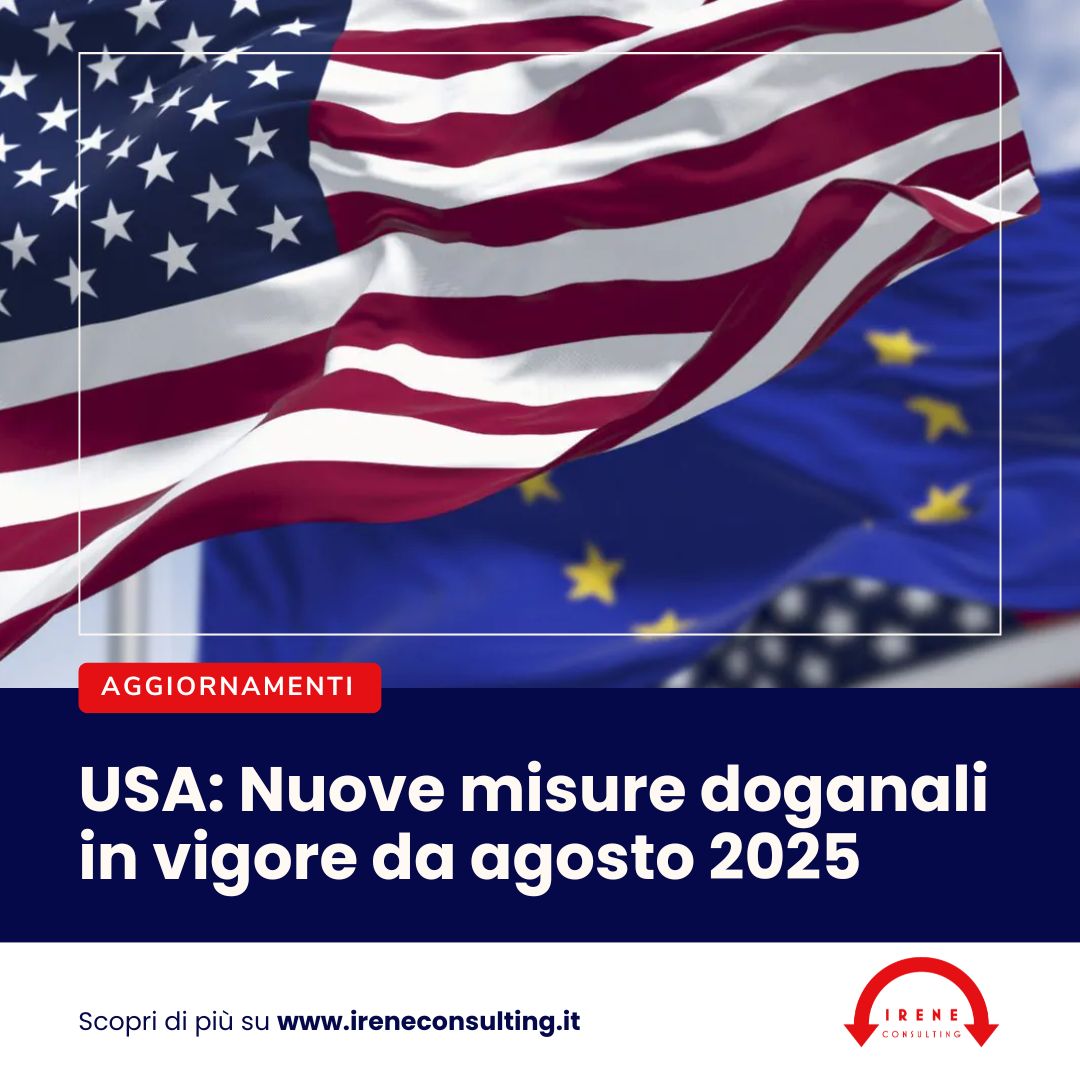 USA: Nuove misure doganali in vigore da agosto 2025