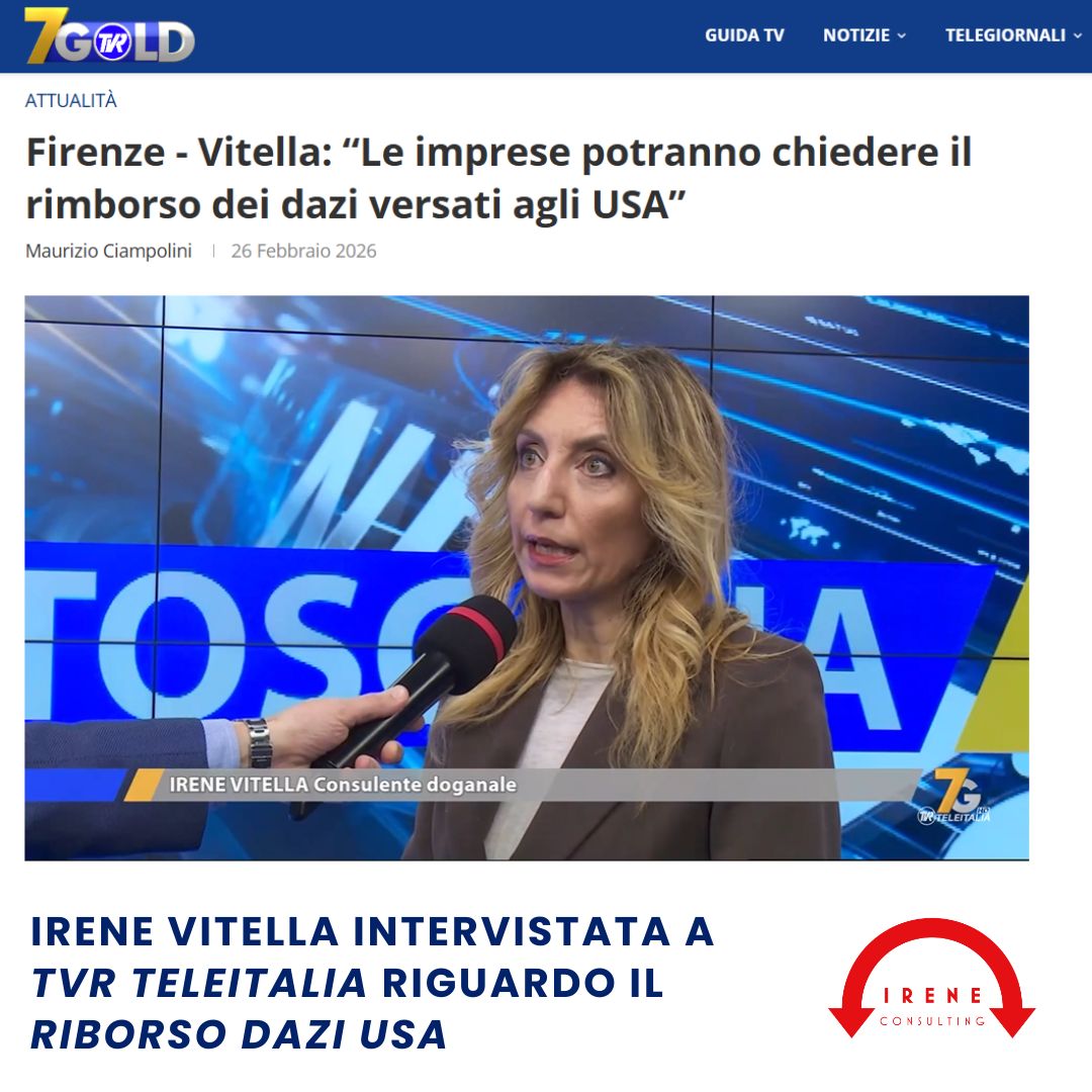 Rimborso dazi USA Intervista a Irene Vitella