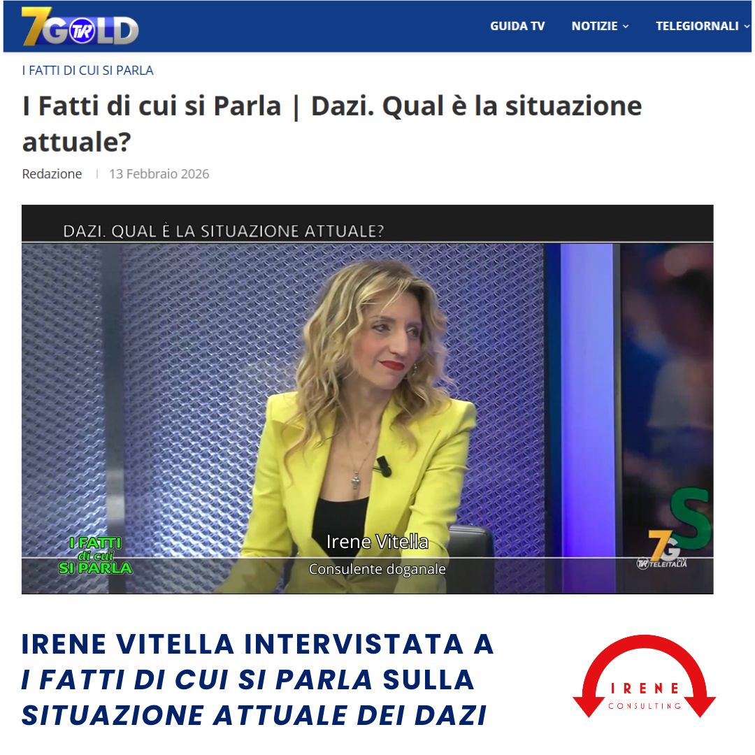 Irene Vitella intervistata a I fatti di cui si parla sui dazi statunitensi