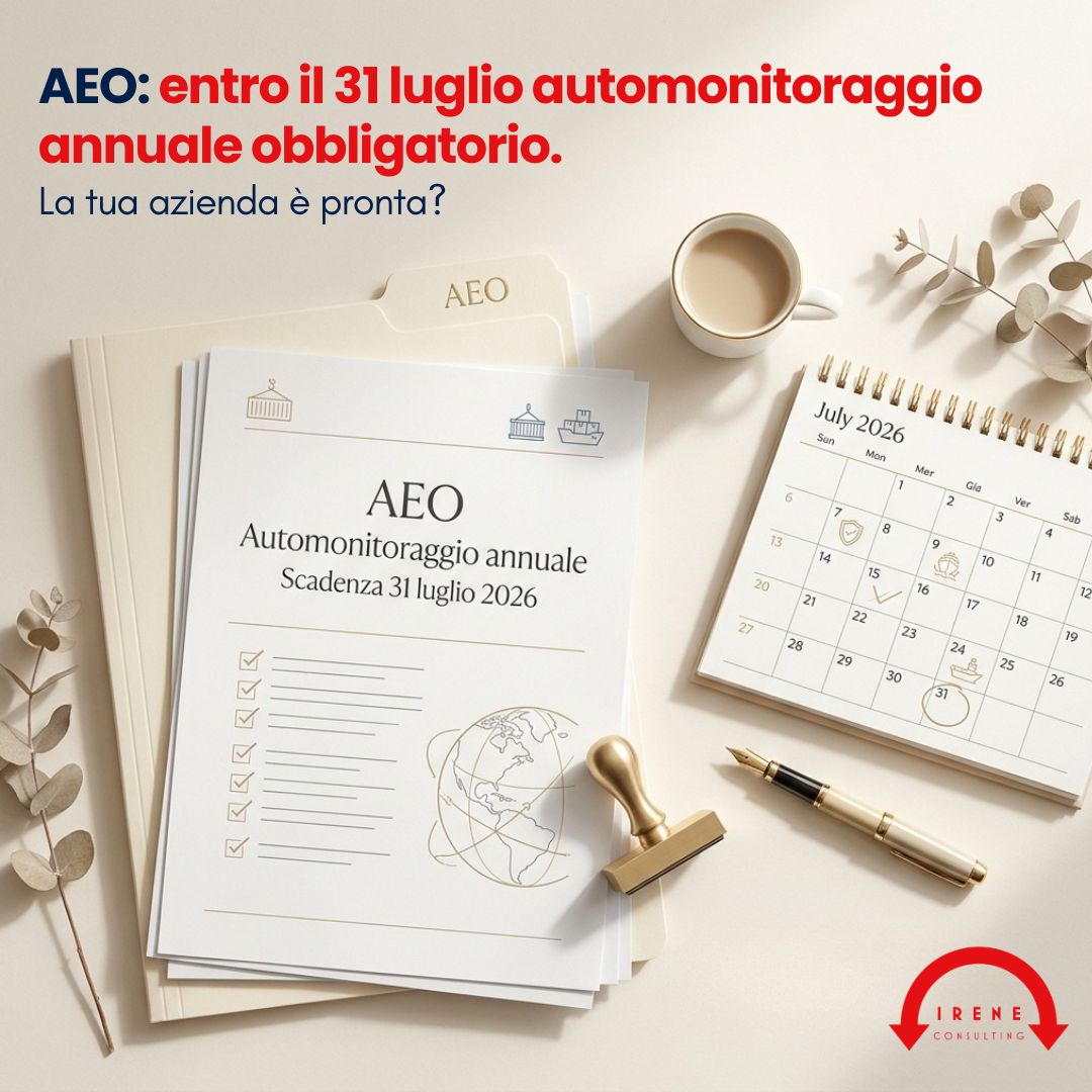 AEO: scadenza del 31 luglio per l'automonitoraggio annuale